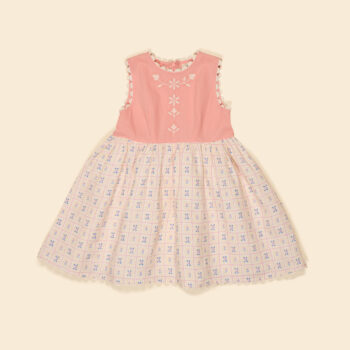 Apolina Lola Dress Rosepanel Cream / Peony