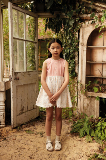 Apolina Lola Dress Rosepanel Cream / Peony
