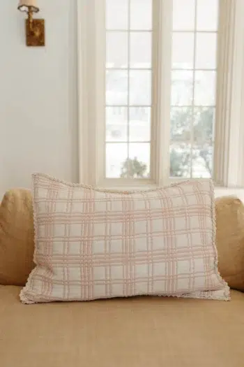 New Grain French Plaid Petal Sham