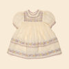 Apolina Patsy Ribbons Dress Cream 12 Apolina Patsy Ribbons Dress Cream