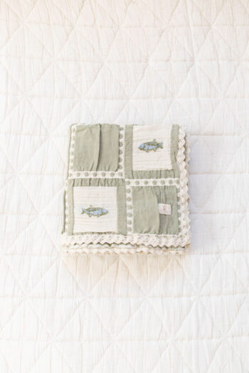 New Grain Patchwork Blanket Fish
