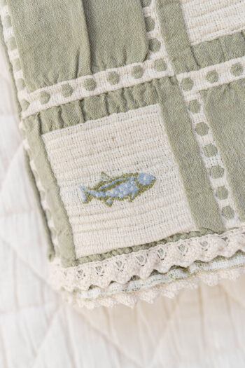 New Grain Patchwork Blanket Fish