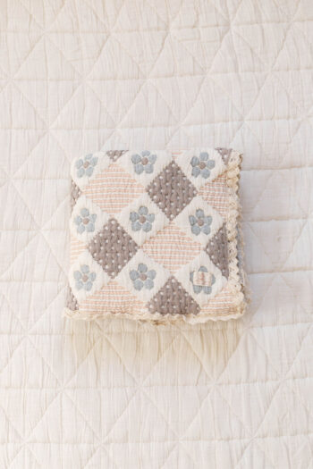 New Grain Prairie Quilt Blush Chambray