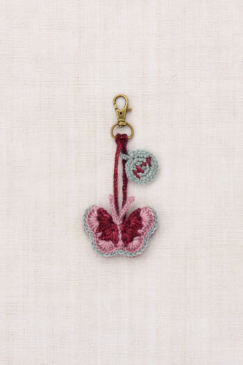 Misha & Puff Mariposa Bag Charm Antique Rose