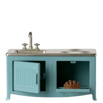 Maileg Kitchen Mouse Blue with bread loaf