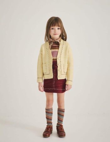 Misha & Puff Running Stitch Pinafore Cambridge