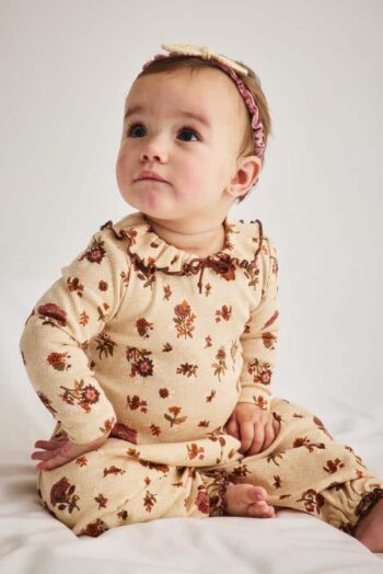 Misha & Puff Baby Pierrot Onesie Holyoke Floral