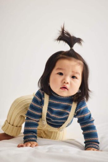 Misha & Puff Baby Rib Longies Shortbread
