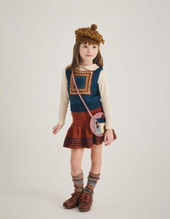 Misha & Puff Running Stitch Tank Marine Blue