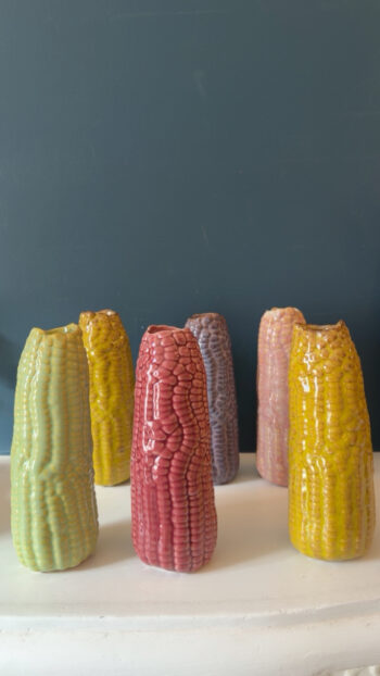 Corn Cob Vases Set of 6