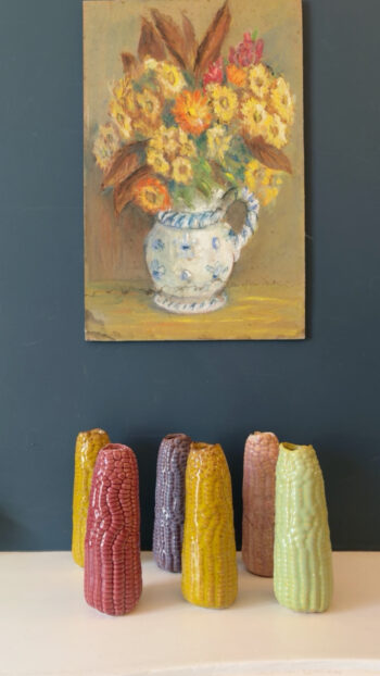 Corn Cob Vases Set of 6