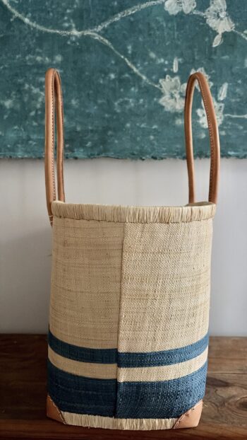 French Market Basket with Sailing Boat