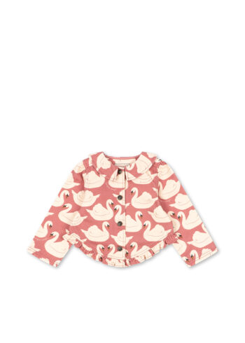 Konges Magot Collar Jacket GOTS Swan Rose