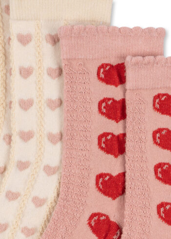 Konges Slojd 2 Pack Heart Jacquard Socks 7 Konges Slojd 2 Pack Heart Jacquard Socks - Image 2