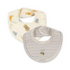 Konges Slojd Basic 2 Pack Bibs Stripe Como