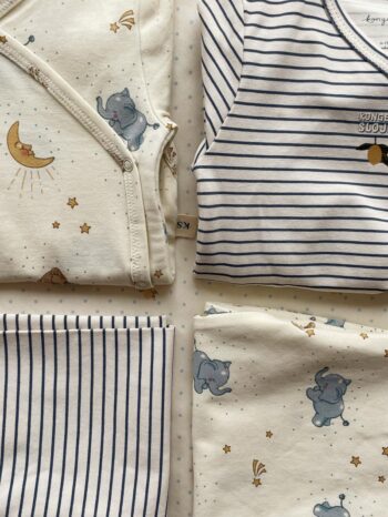 Konges Slojd Basic LS Newborn Body Gots Stripe Como