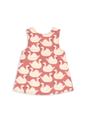 Konges Slojd Magot Bow Dress Swan Rose