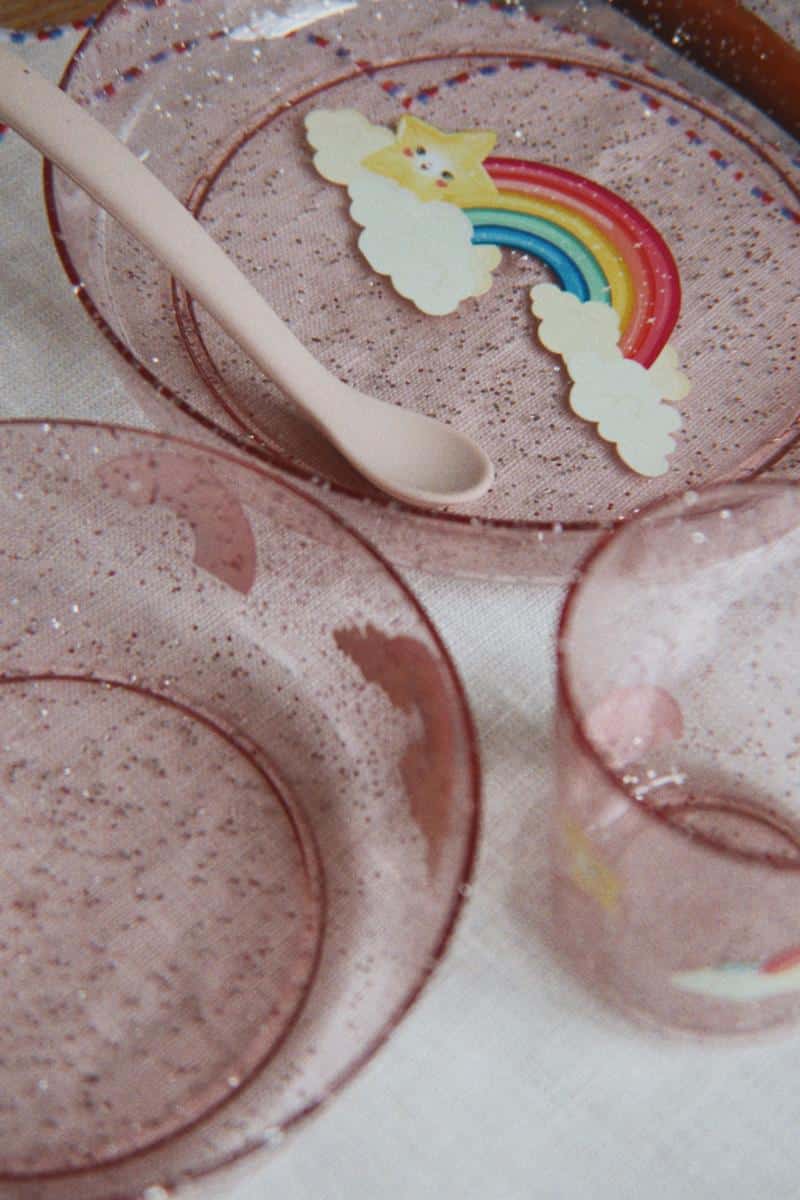 Konges Slojd Sparkly Dinner Set Rainbow 5 Konges Slojd Sparkly Dinner Set Rainbow