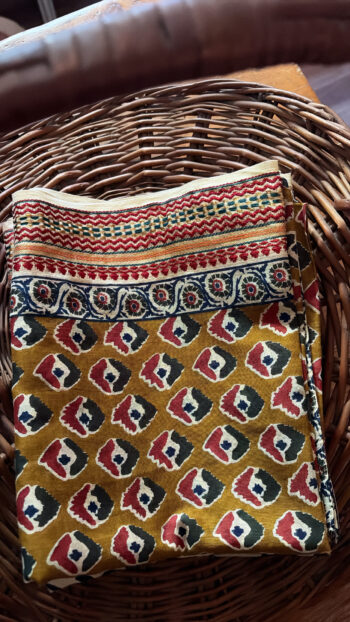Large French Market Scarf Saffron