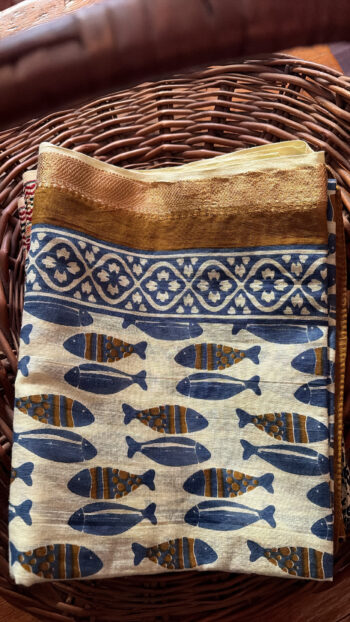 Large French Market Scarf - Sarong Fish