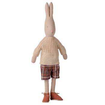 Maileg Rabbit Size 4 Classic Pants & Knitted Sweater