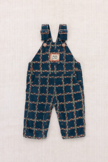 Misha & Puff Baby Corduroy Carpenter Overall Marine Blue Portico