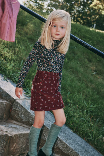 Misha & Puff Baby Corduroy Carpenter Skirt Cambridge