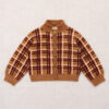 Misha & Puff Plaid Davis Cardigan Rose Gold