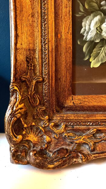 Pair of Petite French Still Life Paintings in Ornate Gilt Frames