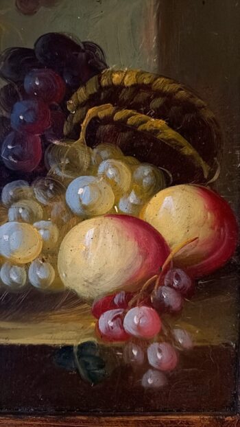 Pair of Petite French Still Life Paintings in Ornate Gilt Frames