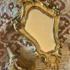 Petite Vintage French Gilt Rococo-Style Mirror