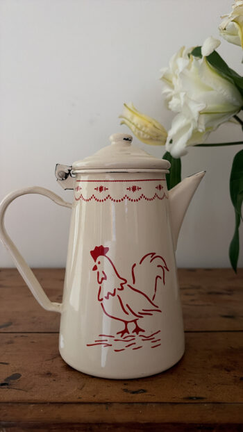Vintage French Enamelware Rooster Coffee Pot – Le Coq