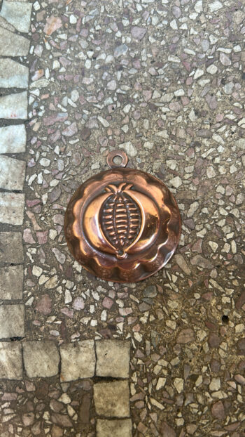 Alternative view of Vintage French Copper Fruit & Heart Moulds