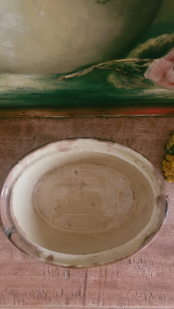 Vintage French Country Terrine Pot with Lid