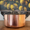 Vintage French Hammered Copper Cooking Pot with Lid