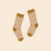 APOLINA ALPINE FLORAL ANKLE SOCK - CARAMEL BLUSH
