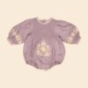 APOLINA BABY NOEMIE ROMPER - DUSKY LAVENDER