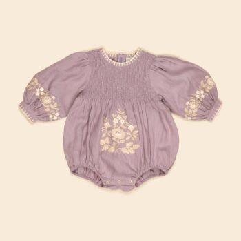 APOLINA BABY NOEMIE ROMPER - DUSKY LAVENDER