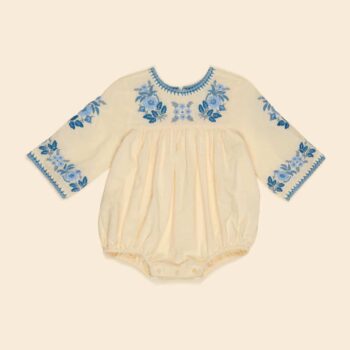 APOLINA BABY STEVIE LS ROMPER - CREAM_1