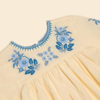 APOLINA BABY STEVIE LS ROMPER - CREAM_2