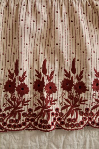 Bonjour Diary Embroidered Dress Provencal Stripes 13 Bonjour Diary Embroidered Dress Provencal Stripes - Image 7