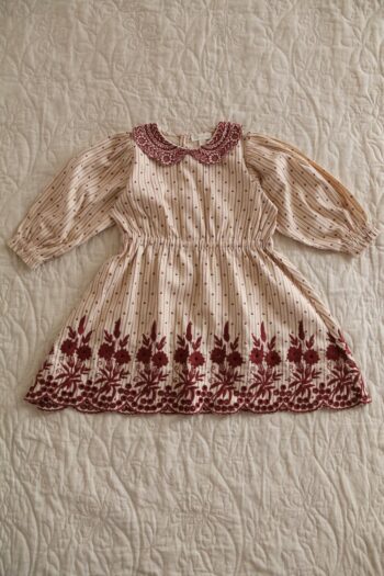 Bonjour Diary Embroidered Dress Provencal Stripes