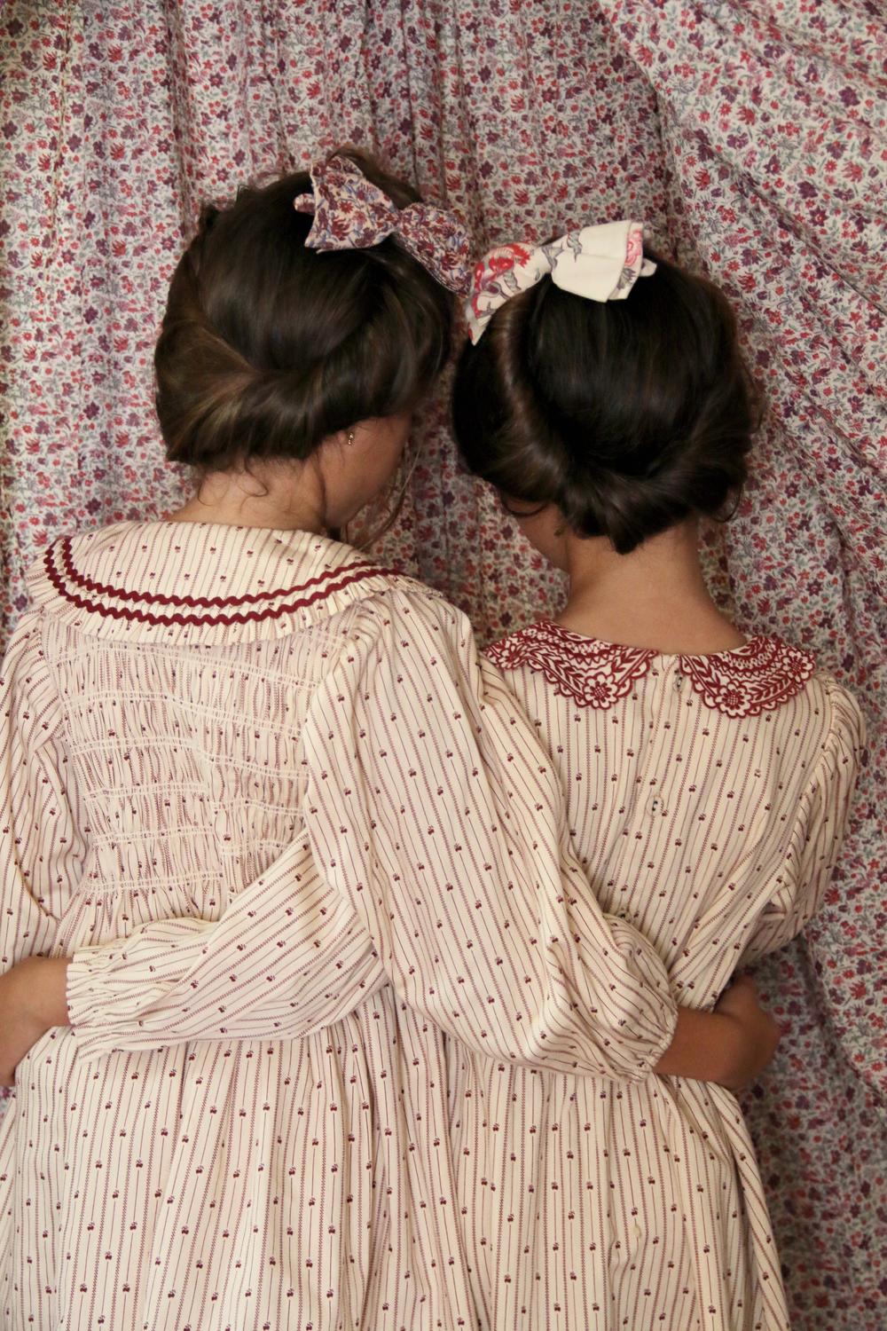 Bonjour Diary Embroidered Dress Provencal Stripes 4 Bonjour Diary Embroidered Dress Provencal Stripes - Image 4