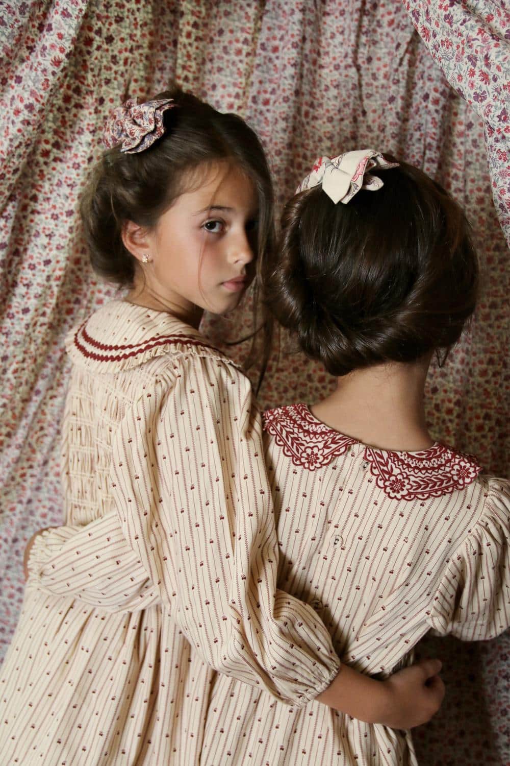 Bonjour Diary Embroidered Dress Provencal Stripes 3 Bonjour Diary Embroidered Dress Provencal Stripes - Image 3