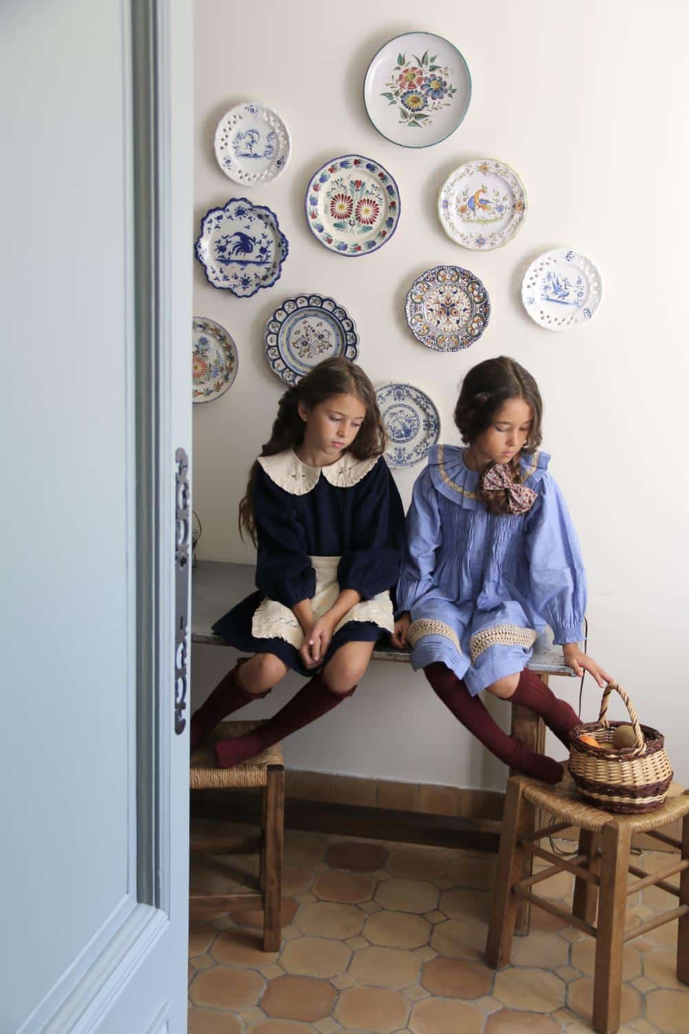 Bonjour Diary Navy Corduroy Tunic and Matching Apron 4 Bonjour Diary Navy Corduroy Tunic and Matching Apron - Image 4