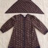 Bonjour Diary Quilted Coat Dress & Scarf Little Bouquet Print