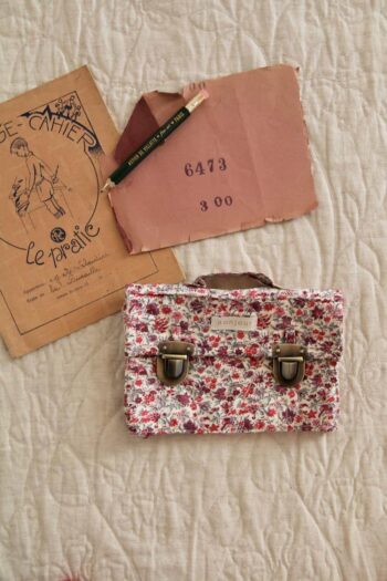 Bonjour Diary Quilted Pouch Floral Meadow