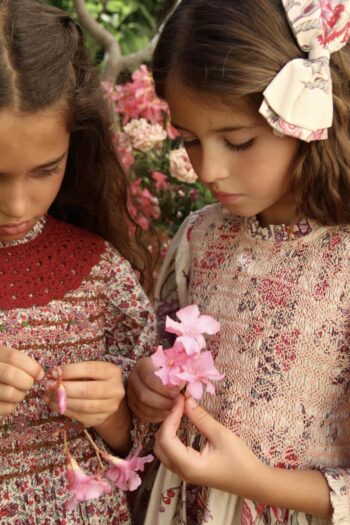 Bonjour Diary Smocked Blouse Floral Meadow - Image 2
