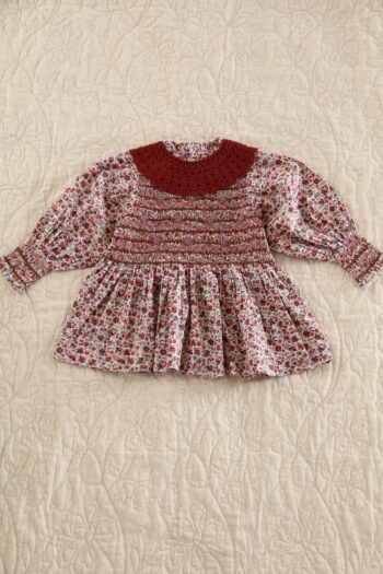 Bonjour Diary Smocked Blouse Floral Meadow (1)