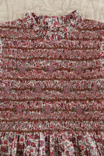 Bonjour Diary Smocked Blouse Floral Meadow - Image 6